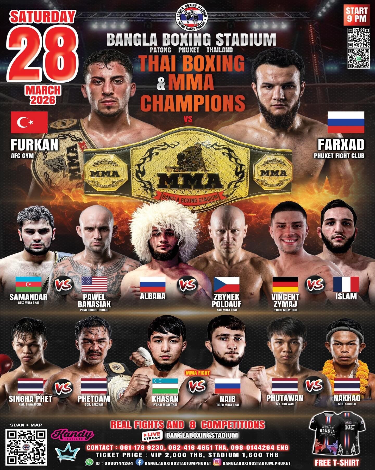 THAI BOXING & MMA CHAMPIONS 28 MARCH 2026