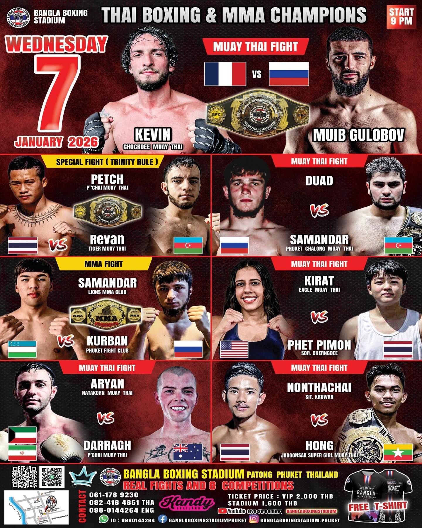 THAI BOXING & MMA CHAMPIONS 7 JANUARY 2026