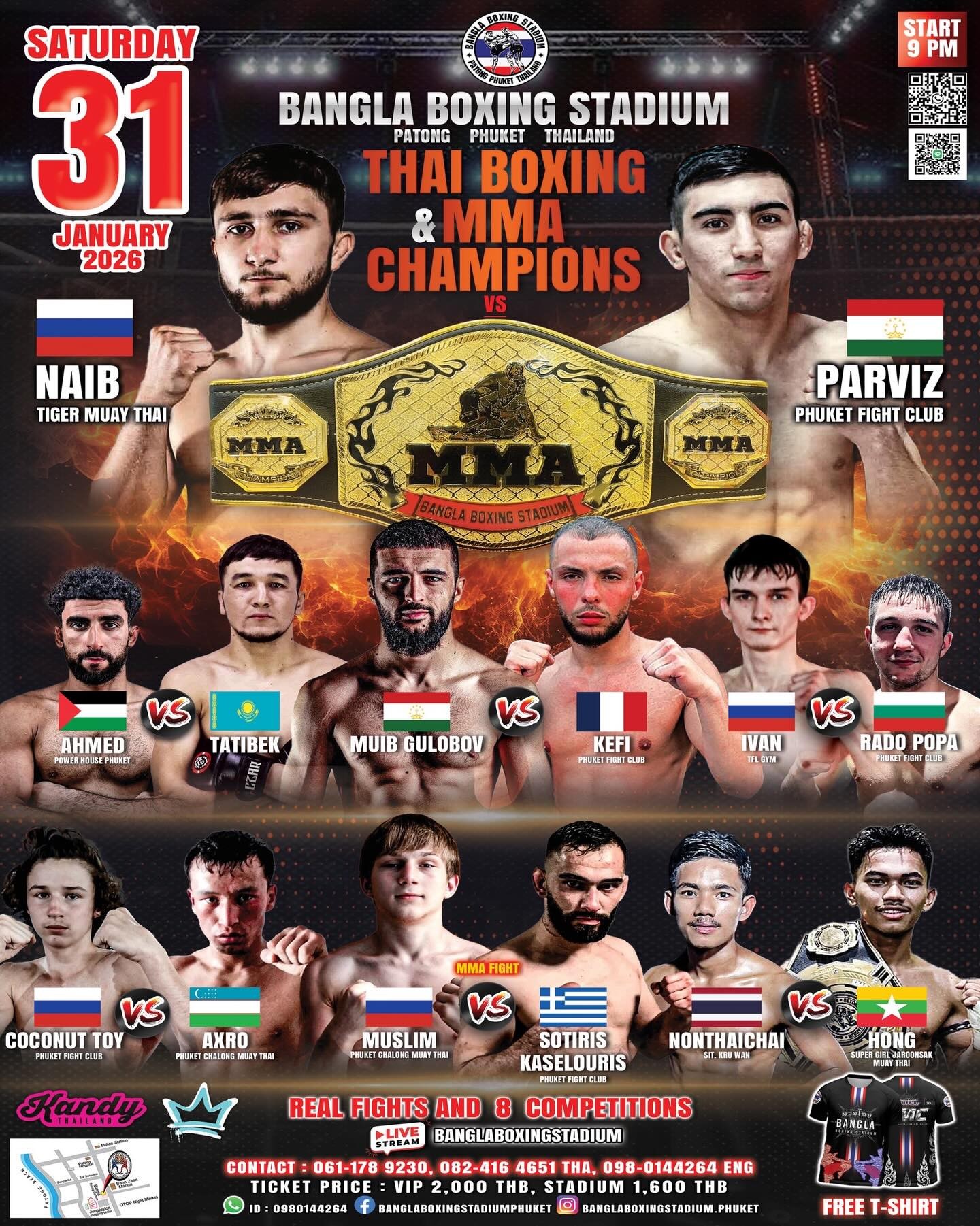 THAI BOXING & MMA CHAMPIONS 31 JANUARY 2026